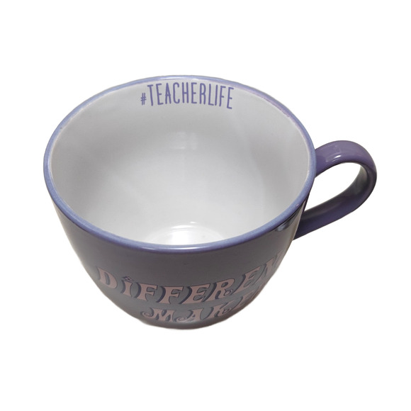 Purple "Difference Maker" Teacher Mug - Picture 3 of 4
